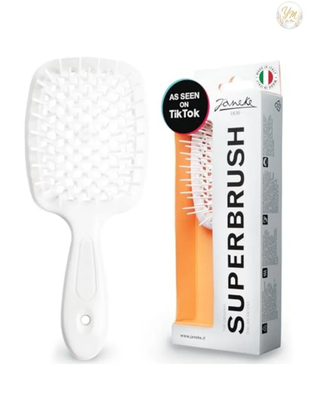 Vented Detangling Hair Brush for Blow Drying, Anti-Static Nylon Bristles, Heat